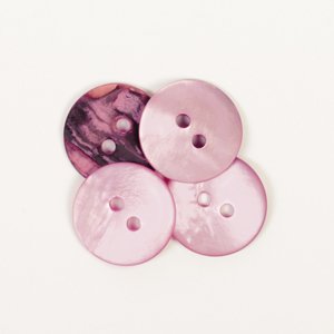 Perleťový gombík ružový 15 mm 622