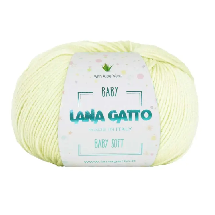 Lana Gatto Baby Soft žltozelená jemná 763