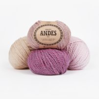 DROPS Andes šedá lila 4010