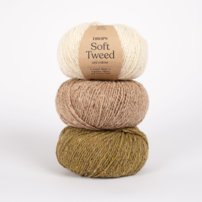 DROPS Soft Tweed - 50% vlna, 25% alpaka, 25% viskóza