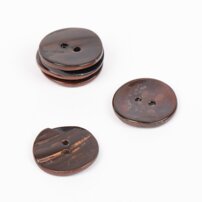 Perleťový gombík 18 mm 818 - hnedý